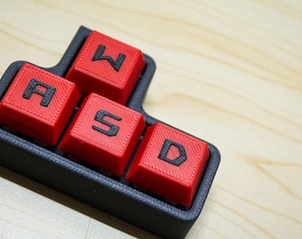 Brelok do kluczy Fidget Gaming - klawiatura antystresowa z klikalnymi nakładkami na klawisze