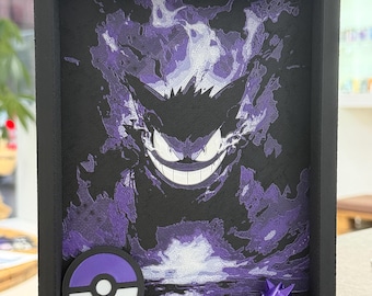 Dekoracja ścienna pulpitu Gengar - seria Pokémon