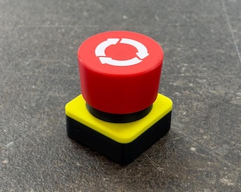 Przycisk alarmowy na biurko Fidget Toy - klikalne mechaniczne klawisze