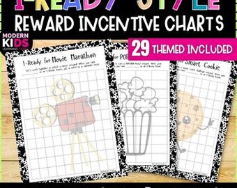 Editable iReady Aligned Incentive Charts | 29 Classroom Reward Charts | Student Motivation Tracker | Editable PowerPoint & PDF | K–5