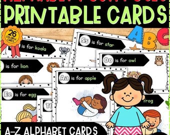Alphabet Yoga Pose Cards Printable | ABC Movement Brain Break Phonics | Letter Sound Activity PreK Kindergarten No Prep PDF Morning Meeting