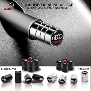 Audi Tire Valve Caps 4Pcs Car Wheel Valve Stem Covers for Audi A1 A3 A4 A5 A6 A7 A8 Q3 Q5 Q7 TT Quattro Car Accessories