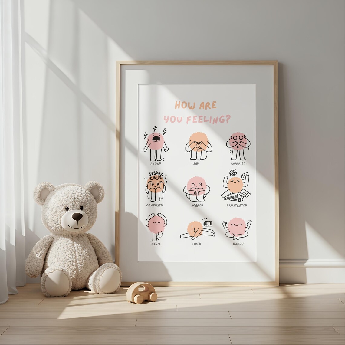 How Are You Feeling Poster for Kids, Feelings Chart Printable, Kids ...