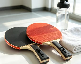 Racchetta da ping pong personalizzata, racchetta da tennis da tavolo con incisione personalizzata, regalo sportivo ricordo per ragazzo, allenatore o papà, cimelio sportivo