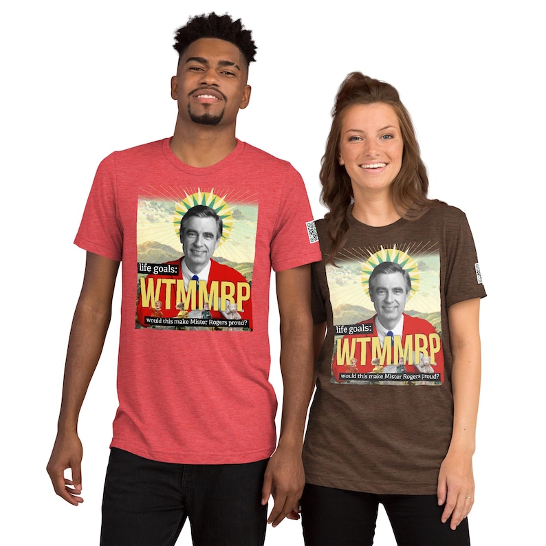 Mister Rogers Pride Graphic Tee – Kindness Philosophy, Gentle Souls PBS Nostalgia image 2