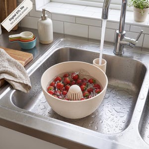 Vortex Fruit Vegetable Washer STL 3MF | Produce Cleaner Bowl