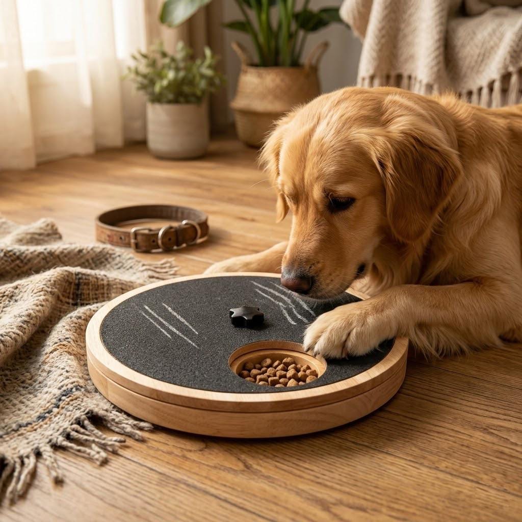 Wooden Dog Nail Scratch Board With Treat Box, Stress-free Dog Nail File ...