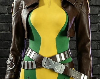 Anna Marie Rogue Costume Cosplay Suit Rivals Rogue Bodysuit