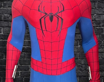 Nuovo costume da ragno per cosplay, versione con texture 3D a ragnatela.