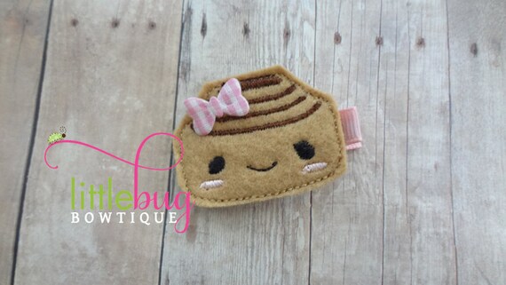 Cinnamon Roll Bun Hair Clip Cinnamon Hair Bow Cinnamon Roll Etsy