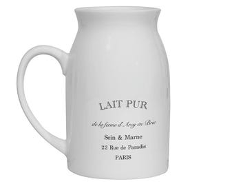 Ceramic Milk Jug - 450ml White French