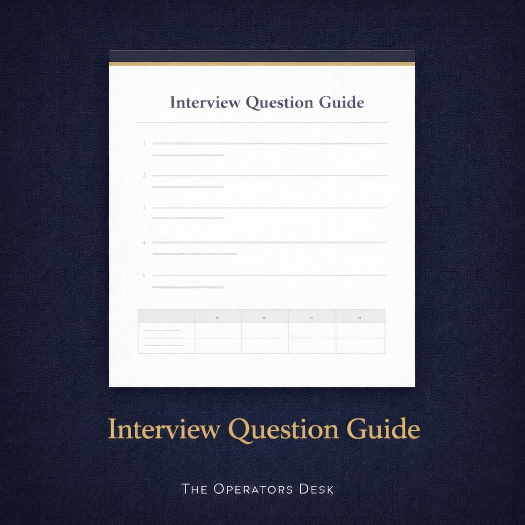 Interview Question Guide | Small Business Hiring | Editable Word & PDF ...