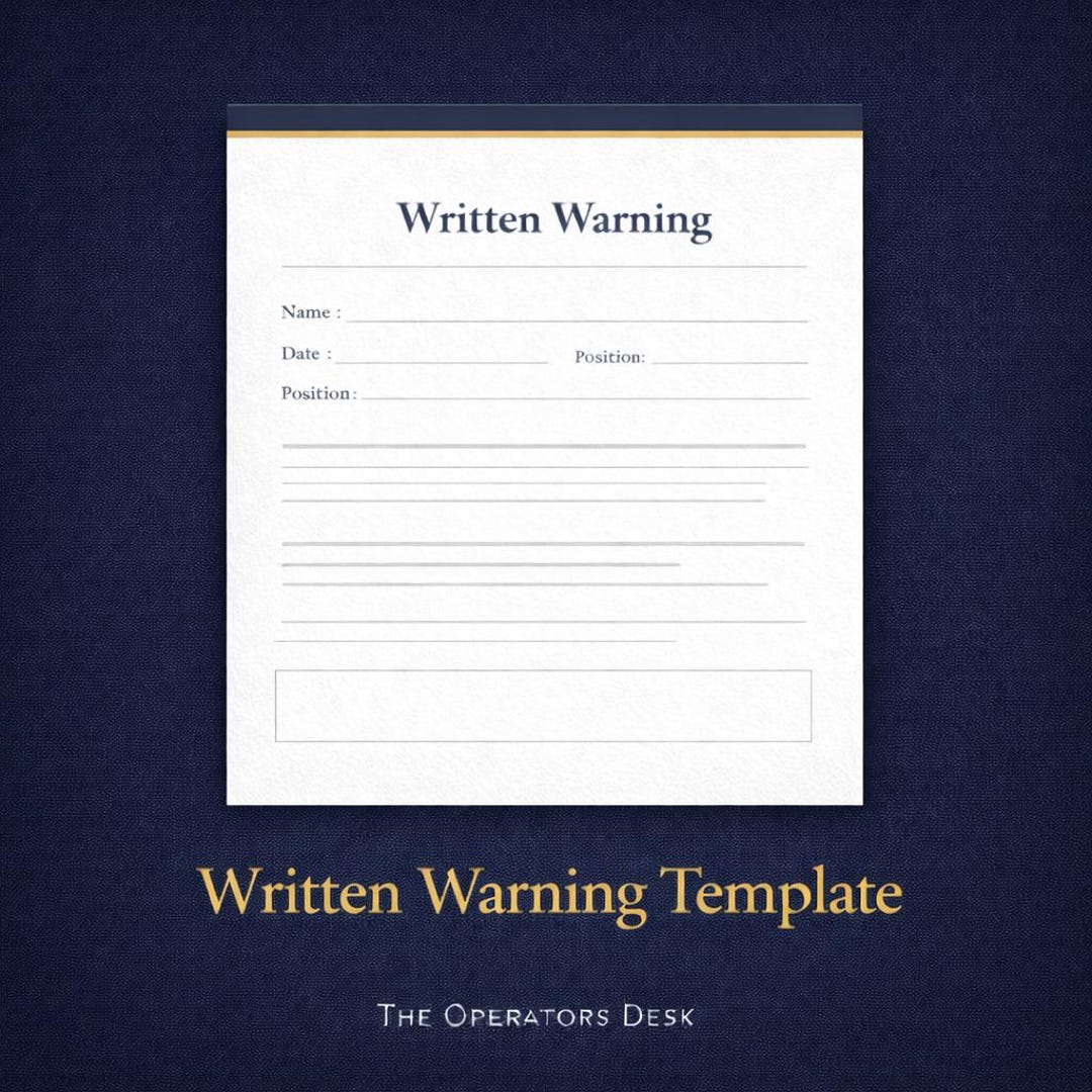 Written Warning Form.pdf Written Warning Template | Employee Discipline Form | Editable Word ...