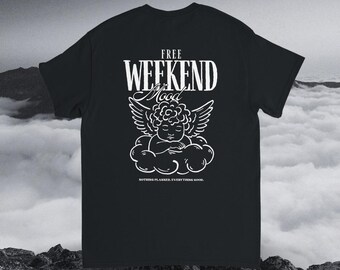 無料週末気分Tシャツ – リラックスした週末の気分、家でのんびり過ごす、スローライフ