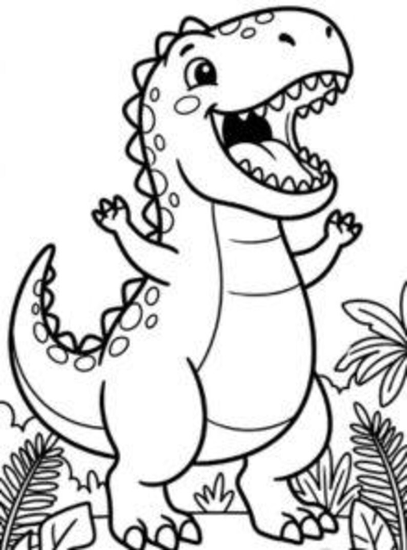 Dinosaur Coloring Pages for Kids | 20 Printable Prehistoric Activity ...