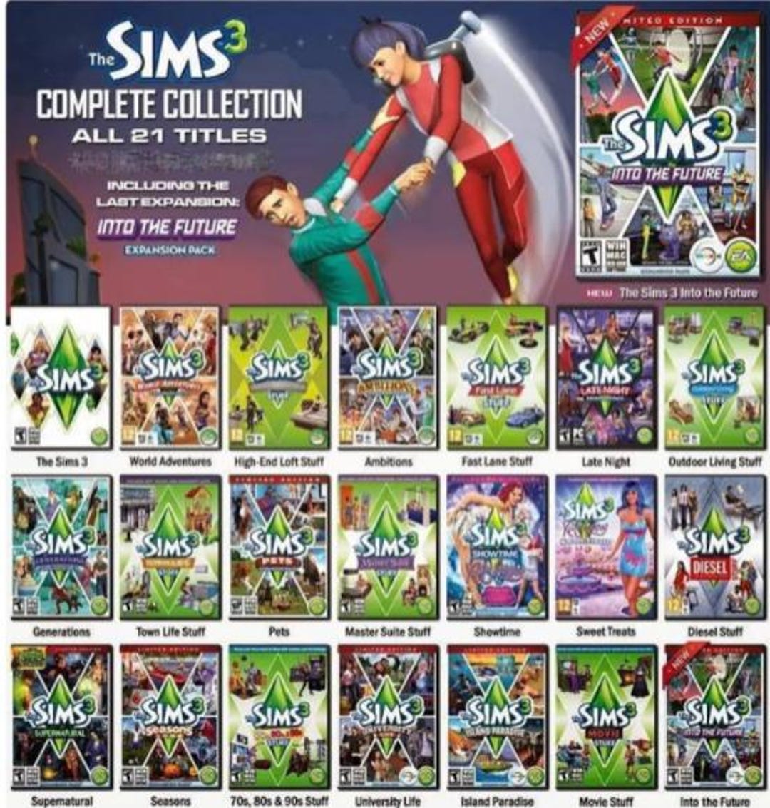 The Sims 3 Complete Collection - Includes All Expansions, Dlcs