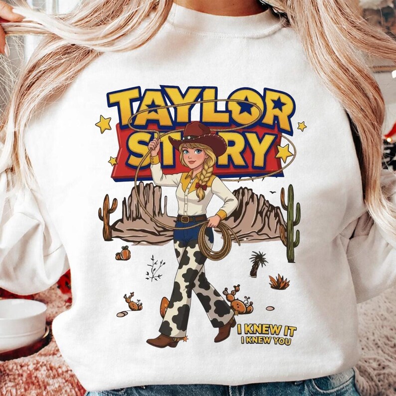 Taylor Story PNG, Toy Story TS I Knew It I Knew You PNG Design, Western Cowgirl Digital Download For Shirt, Mug, Tote Bag and Glass Can image 6