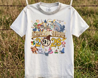 Universal Studios 2026 PNG, Familienurlaub Digital Download, Maus und Freunde Design für Shirt, Becher, Tragetasche und Glasdose