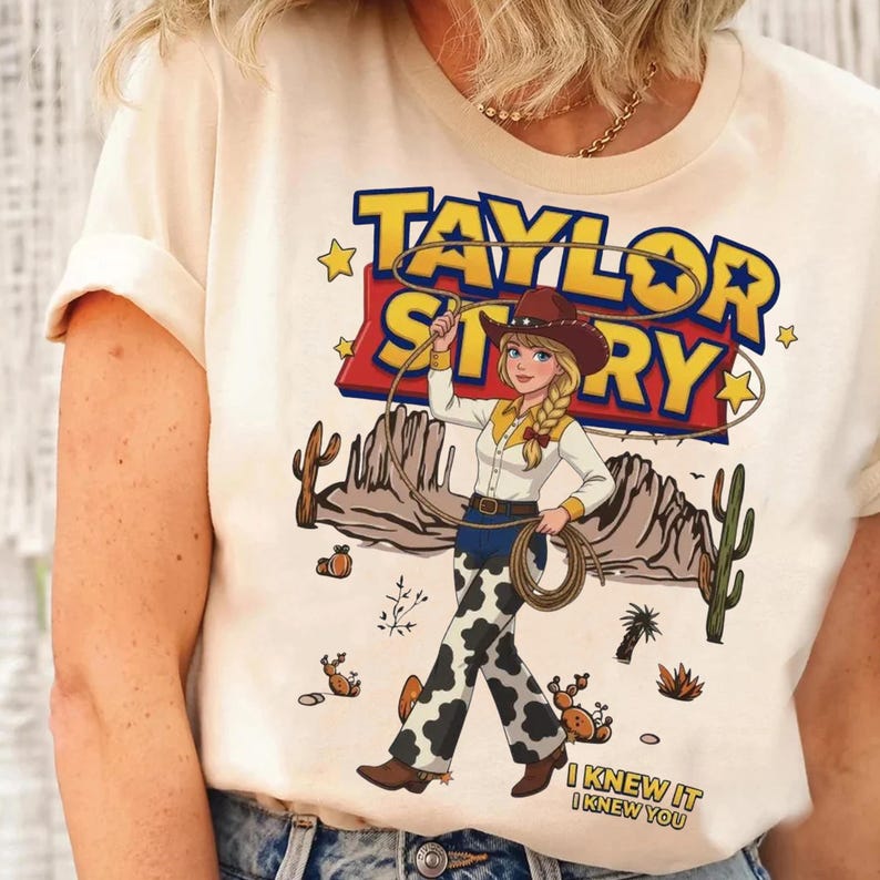 Taylor Story PNG, Toy Story TS I Knew It I Knew You PNG Design, Western Cowgirl Digital Download For Shirt, Mug, Tote Bag and Glass Can image 4