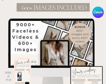 Paquete de contenido de vídeo e imágenes sin rostro / Paquete para creadores de Reels, TikTok e Instagram (Descarga digital)