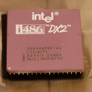 Vintage Intel 486 A80486DX2-66 66 MHz SX807 CPU Tested & Working 29