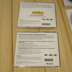 Microsoft Visual Basic Professional 1.0, 4.0, with Vb Extras CD & Vb5.0 dev CD image 3