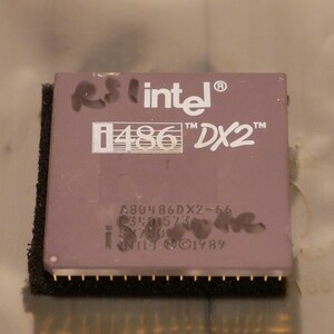 Vintage Intel 486 A80486DX2-66 66 MHz SX750 CPU Tested & Working 03