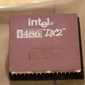 Vintage Intel 486 A80486DX2-66 66 MHz SX807 CPU Tested & Working 15