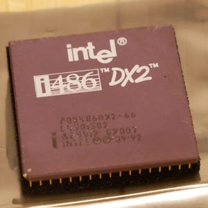 Vintage Intel 486 A80486DX2-66 66 MHz SX807 CPU Tested & Working 23