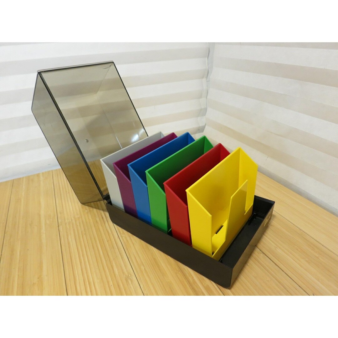 Mini Dex Box SRW Computer Components Co Minidex /78 Floppy Disc Case Multi Color ...