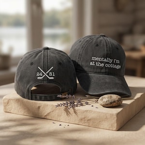 Mentalmente sono al cottage Cappello ricamato, Cappellini da baseball LGBT Rivalry Hockey Romance riscaldati, Regalo accogliente e da libro per gli amanti dei libri, Cappelli unisex
