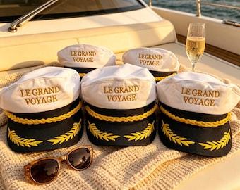 Personalized Captain Hat,Custom Embroidered Boat Hat for Bride Groom,Bachelorette Party Sailor Hat,Yacht Club Gift,Custom Name Sailor Cap