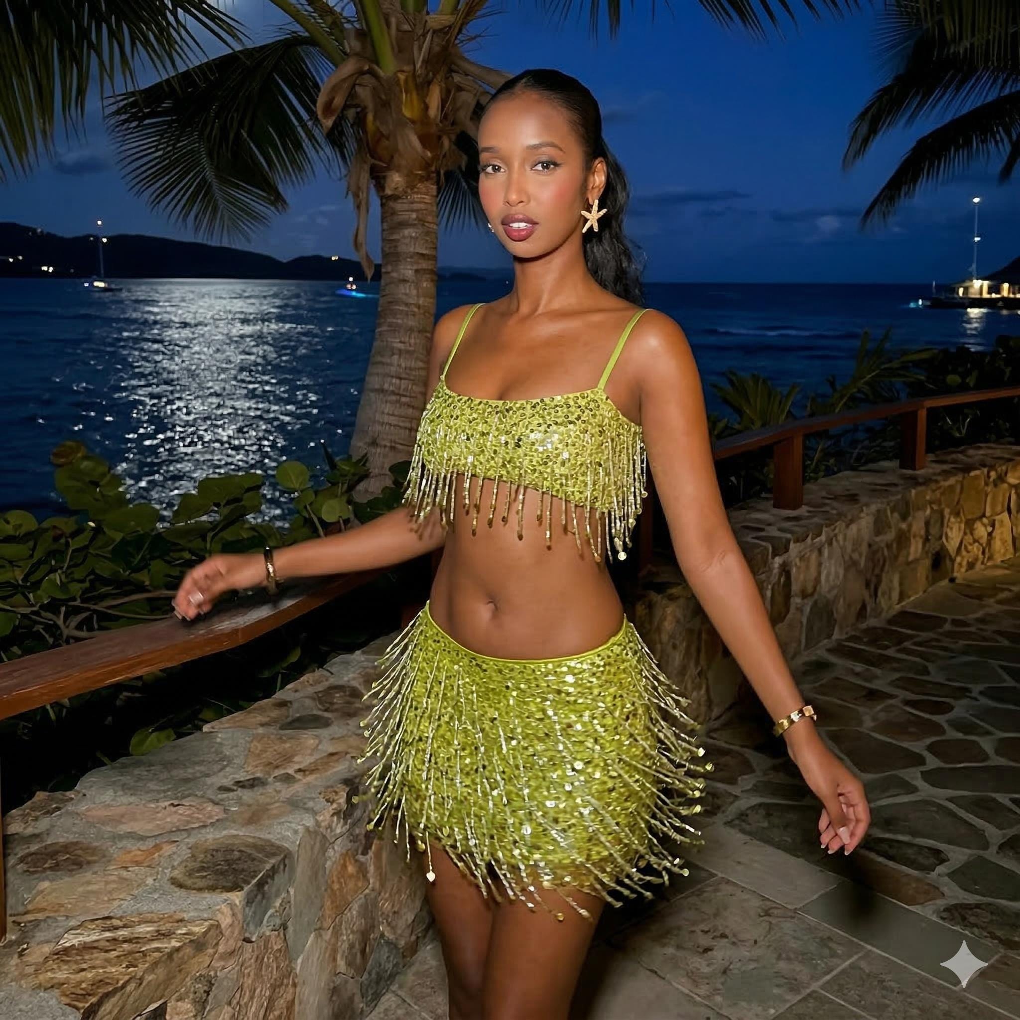 Gold Two Piece Outfit - Etsy Canada