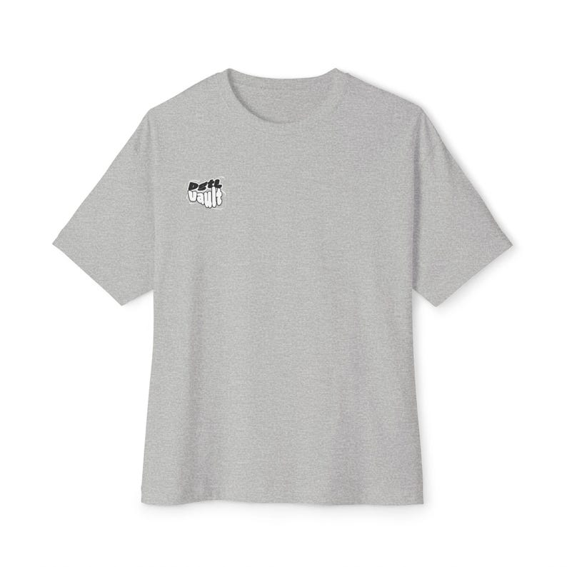 Maglietta oversize con la scritta "Pensare troppo non risolve nulla". immagine 7