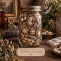 Handmade Surprise Jewelry Jar | Jewelry Surprise Jar | Gold & Silver Jewelry | Crystal Jewelry | Gift for Her