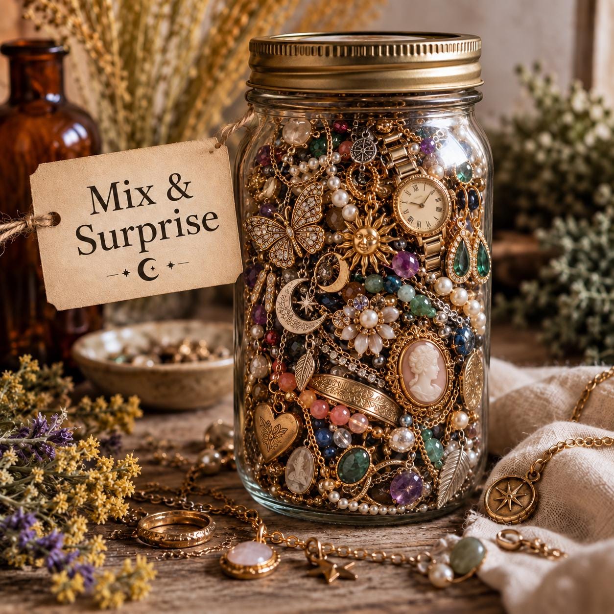 Mystery jewelry jar - Etsy 日本