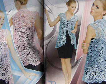 Fall-winter wear in Crochet pattern magazine Duplet 118 - Self Study tutorial