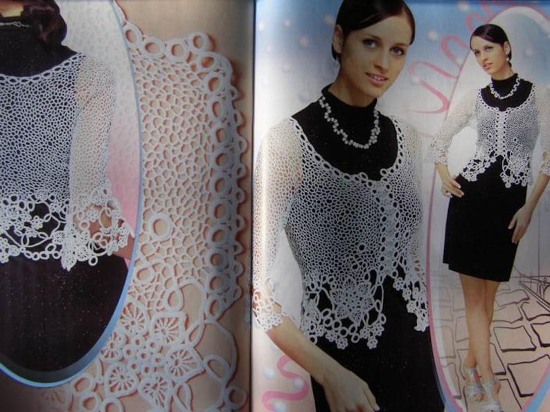 Irish Lace Shawl in Crochet Pattern Magazine Duplet 119 Self | Etsy