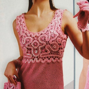 Lace dress,skirt, jackets, top,cardigan Crochet patterns book DUPLET 39