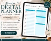 Undated Digital Planner iPad Goodnotes, Start Anytime Aesthetic Planner, 2026 Digital Journal PDF, ADHD Friendly No Date