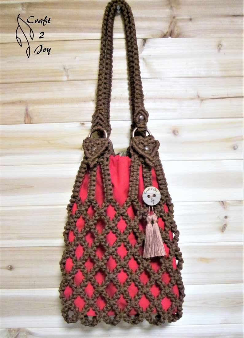 macrame string bag
