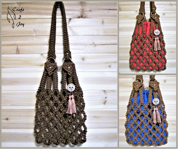macrame purse