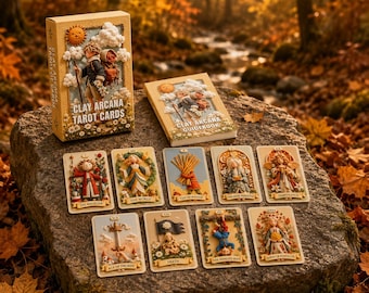 Clay Arcana Tarot Deck 78 Cards 13x8cm Divination Oracle Set Spiritual Guidance Fortune Telling Gift Beginner Manual PDF
