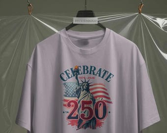 Camiseta Comfort Colors 1717, Camiseta vintage de la celebración del 250 aniversario de Estados Unidos, Camiseta retro USA Liberty