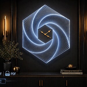 RELOJ HEXAGONAL PARAMÉTRICO - 40 capas * 3 mm