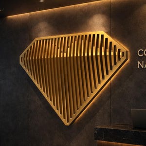 Parametric Diamond Wall Panel | Geometric Wave CNC Laser Cut File (DXF AI)