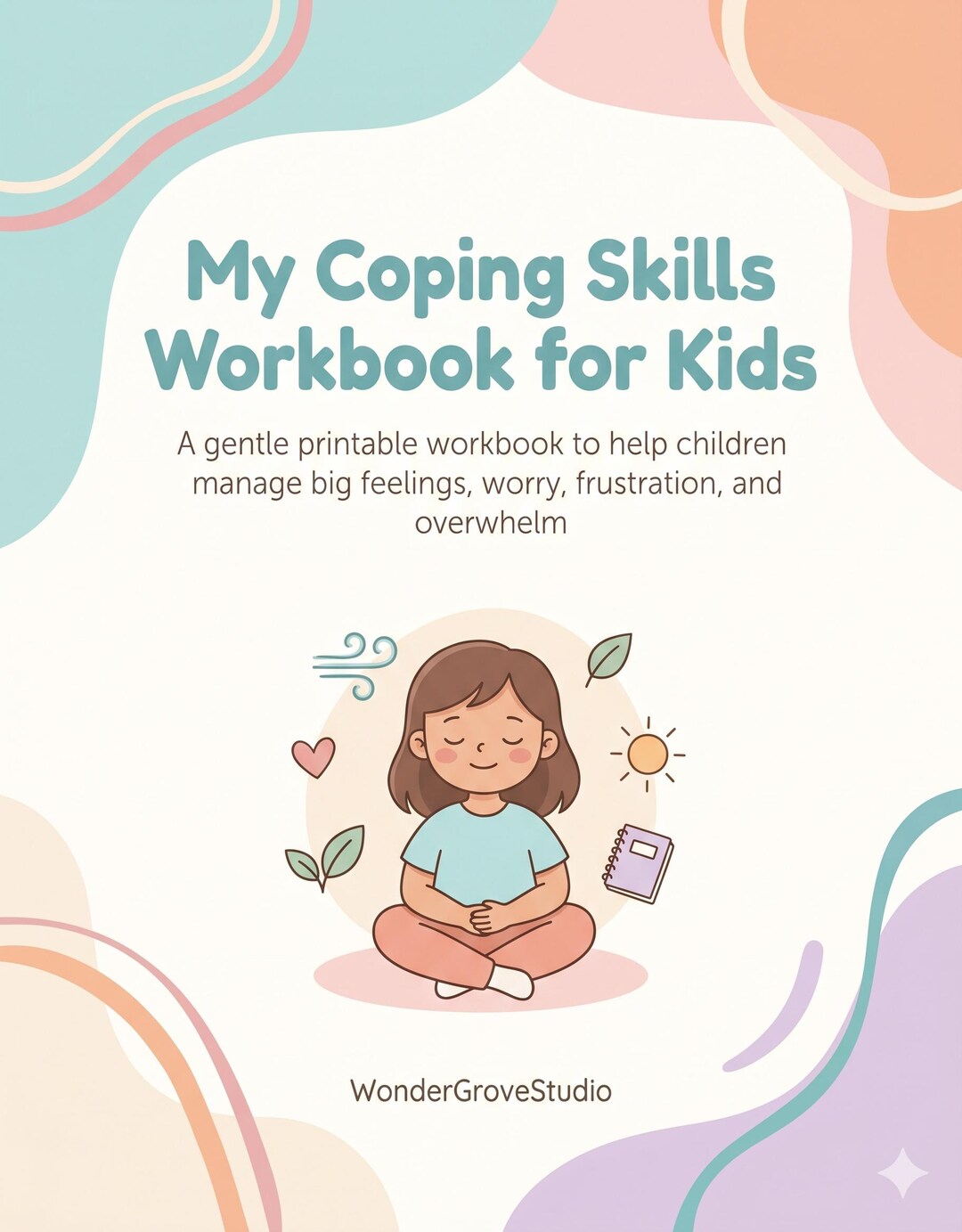 Kids Coping Skills Workbook, Anxiety & Big Feelings Activities for Kids ...