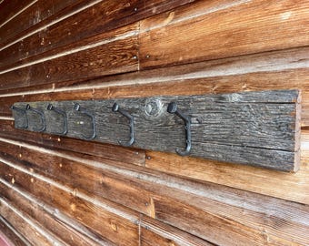 Återvunnen bondgårdsrock- och hatthylla