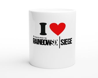 I Heart Rainbow Six Siege-White 11oz Ceramic Mug