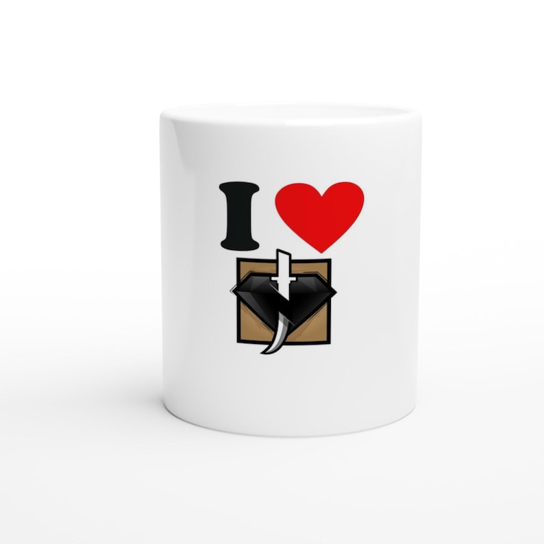 I Herz Kaid Rainbow Six Siege-White 11oz Keramikbecher Bild 1
